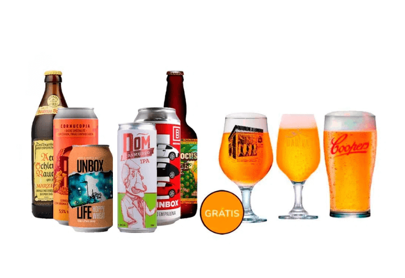 Kit de Cervejas Artesanais da Cerveja Box