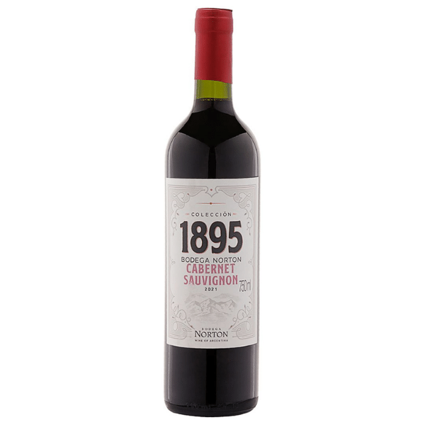 A foto mostra a garrafa do vinho para presentear: Norton Reserva Cabernet Sauvignon.