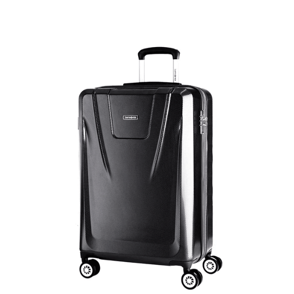 A foto mostra a mala Derby da Samsonite na cor preta.