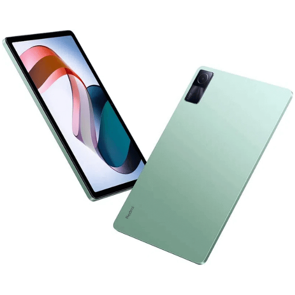 A foto mostra o Redmi Pad na cor verde claro.