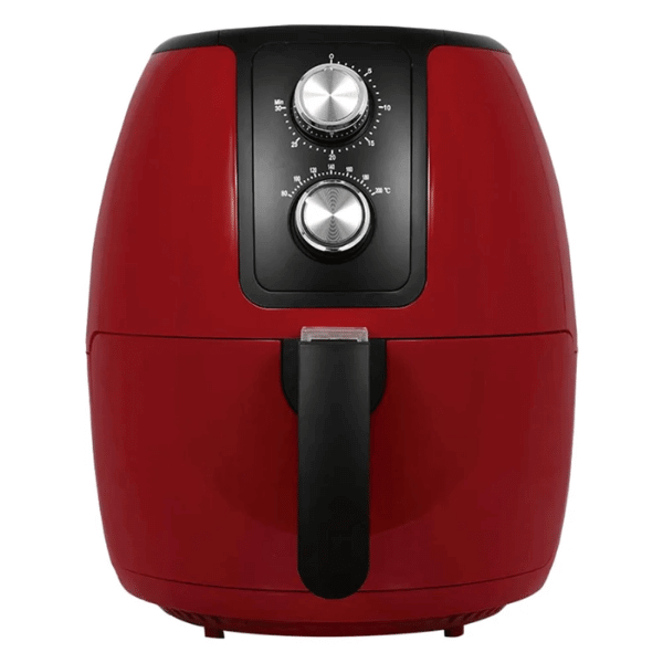 A foto mostra a Air Fryer vermelha da marca Agratto, modelo Supremma Fesv.